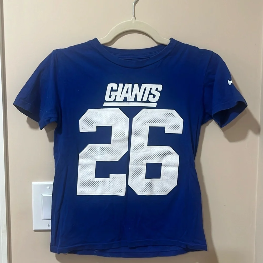 The Nike Tee- NY Giants - Saquon Barkley #26 Player T shirt Youth S